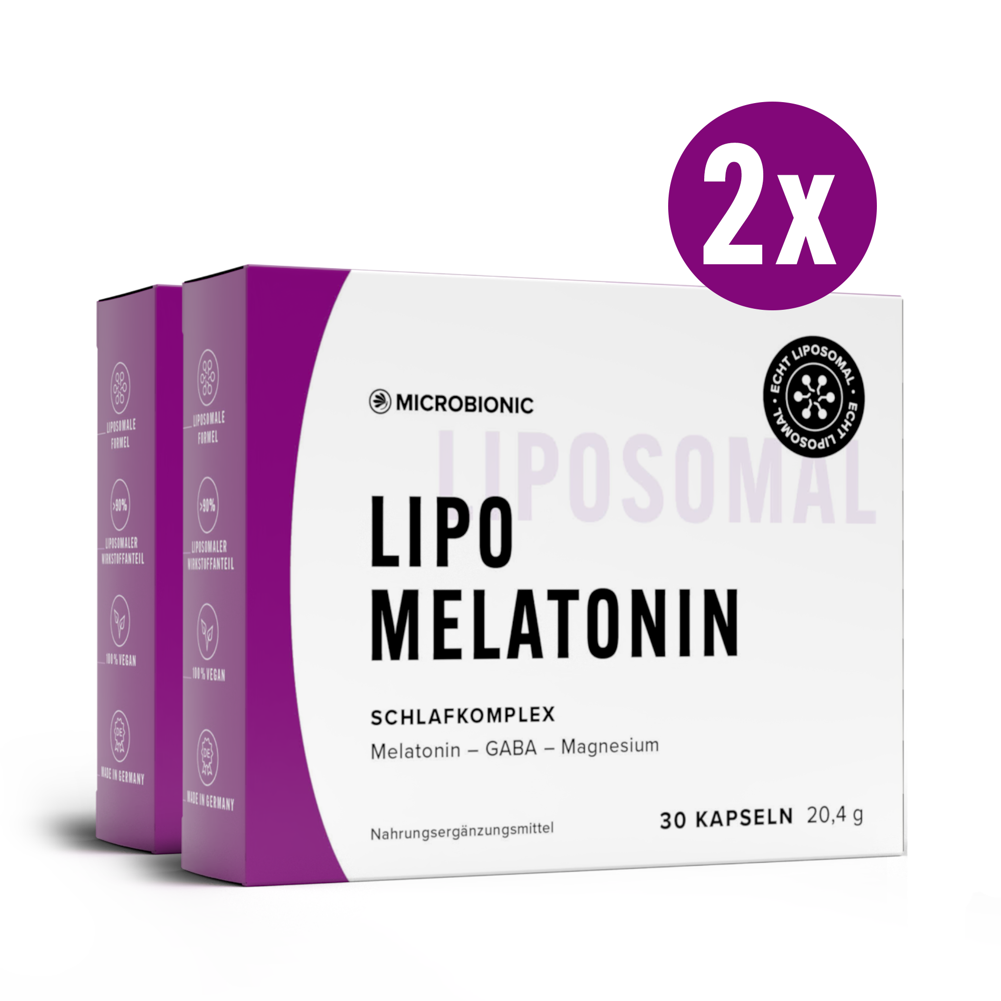 LIPO MELATONIN - Schlafkomplex Kapseln 2er Set LIPO MELATONIN - Schlafkomplex Kapseln 2er Set